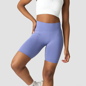 Shorts de sport sans couture en Spandex élastique pour femme, taille haute, moulant, pour fitness, course, entraînement et activités de plein air, avec effet push-up fessier - Product Image 3