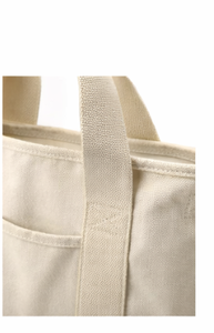 Bolsa de Tela Reciclada Promocional con Impresión de Serigrafía Personalizada, con Bolsillo, 100% Algodón, Resistente, con Refuerzo, para Compras - Product Image 5