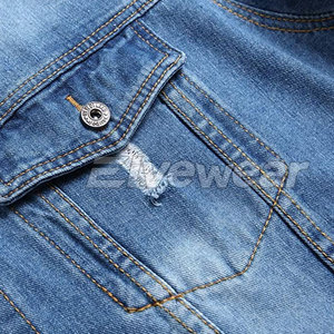 Premium Quality Pakistan Made Denim Men <b>Jeans</b> Jackets <b>Button</b> Custom Design Color Wholesale OEM Service Winter <b>Jeans</b> Jackets - Product Image 5