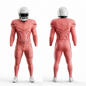 Maillot de football américain de qualité professionnelle, conçu avec un tissu extensible respirant pour un confort et une vitesse maximum. - Product Image 3
