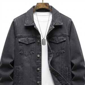 Chaqueta vaquera unisex al por mayor, estilo casual, con cremallera frontal, lavado claro desgastado, para primavera, personalizada OEM ODM, marca privada - Product Image 4