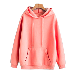 Sweat-shirt à capuche unisexe surdimensionné en molleton français, couleur unie, décontracté, avec poche kangourou - Product Image 4