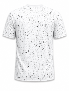 T-shirt blanc à manches longues pour homme, coupe classique, col rond, décontracté, uni, tricoté sur le devant, 100 % coton, séchage rapide - Product Image 3