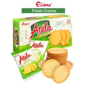 HALAL ATELA Potato Crispy Crackers 150G Salado Sabor dulce Bolsita Caja Embalaje FMCG Vietnam Sabor sabroso Snack exótico - Product Image 1