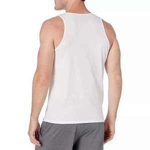 Débardeurs Blancs Sans Manches pour Hommes 2026 – Vente en Gros, Vêtements de Sport et Fitness, Tenues de Gym, Grande Vente, 220g Polyester, Décoration Imprimée - Product Image 3