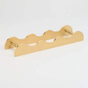 Brass & Matt Black Cabinet Pull Kitchen <b>Hardware</b> Mix Finish Customizable Length Kitchen Drawer Pull - Product Image 1