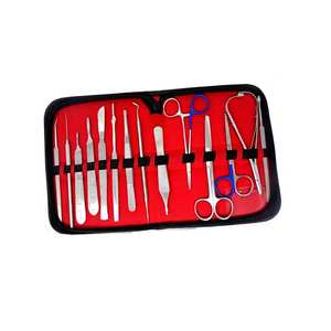 Kit de disección para estudiantes de cirugía menor, 54 piezas, instrumental quirúrgico alemán, conjunto de entrenamiento médico profesional. - Product Image 1