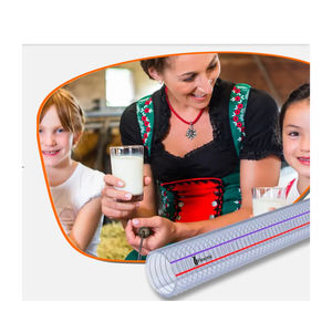 Tuyau flexible en PVC de qualité alimentaire transparent renforcé de fil d'acier pour le transfert de vin, de bière, de lait et de boissons - Product Image 4