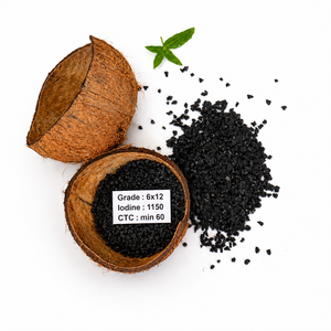Charbon actif granulé de coque de noix de coco pour le lixiviation en grappe, auxiliaire chimique d'adsorption de l'or 1150 IV pour les sociétés minières d'Afrique de l'Est - Product Image 1