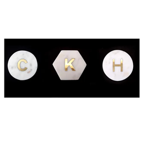 Sous-verres en marbre naturel écologiques, durables, lavables, pour protéger la table - Product Image 5