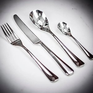 Elegant Stainless Steel Flatware <b>Set</b> With <b>Mirror</b> Polish Handle Dishwasher Safe For Wedding Dining Use Home Restaurant Hotels <b>Set</b> - Product Image 5
