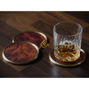 Superior Quality Copper <b>Coaster</b> Tableware Decoration Office Room Copper <b>Drink</b> <b>Coaster</b> for Customized Sale Available at Low Cost - Product Image 1
