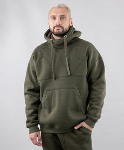 Sweat à capuche pour homme de haute qualité, pull d'hiver en molleton, 100% coton, coupe ample, décontracté, respirant, séchage rapide - Product Image 3
