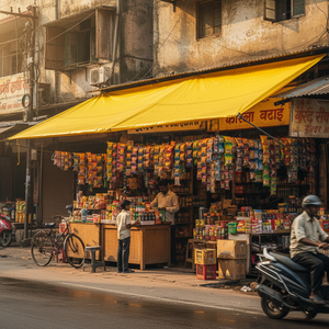 Bâche de protection robuste et imperméable Kirana Store, résistante aux déchirures, pour stand extérieur et stand de vendeur - Product Image 5