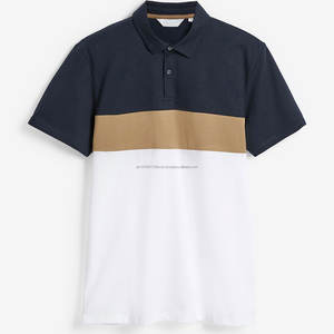 Polo d'été décontracté pour hommes, manches courtes, col rabattu, coupe ajustée, polo de couleur vendue pour hommes, polos grande taille - Product Image 4