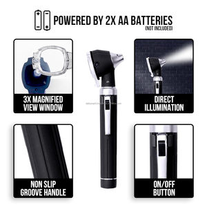 Debonairii High-Resolution Electric Steel Otoscope <b>Ear</b> <b>Camera</b> Doctors Nurses Students LED Scope Throat Nose Infection Detection - Product Image 3