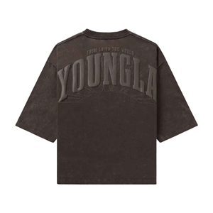 Camiseta de Punto Casual para Hombre, de Alta Calidad, Corte Regular, Manga Regular, Estilo Urbano, Fitness, 100% Algodón, Impresión Digital, Color Sólido - Product Image 4