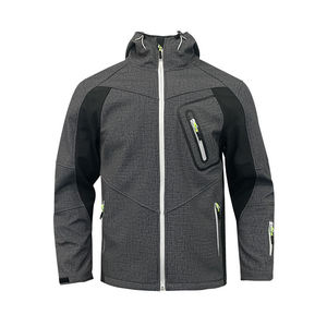 OEM Manufacturer Factory Outlet Wholesale Outdoor Windbreaker <b>Hooded</b> Custom Logo Safari Men's Spandex <b>Soft</b> <b>Shell</b> <b>Jacket</b> Men - Product Image 1