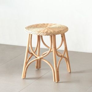 Taburete Multiusos de Ratán Natural con Construcción Resistente para Comedor, Cocina, Balcón, Patio, Muebles de Interior y Exterior - Product Image 2