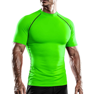 2026 Compression Men's T-Shirts <b>Tight</b> Fit Performance Tee Athletic Stretch Fabric Moisture Wicking Gym Workout Running Sports - Product Image 1