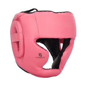 อุปกรณ์ป้องกันศีรษะหนังแท้สำหรับชกมวย MMA คิกบ็อกซิ่ง น้ำหนักเบา ระบายอากาศได้ดี ปรับขนาดได้ รุ่นฝึกซ้อม 2026 - Product Image 1
