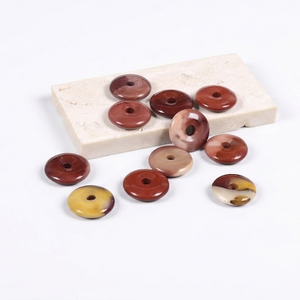 Donuts de Cristal Natural, Donuts de Piedra de Jaspe Mookaite, Gemas de Cristal, Gemas de Reiki, Donuts Curativos, Ágata, Mayorista - Product Image 3