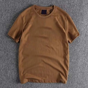 Camisetas Lisas Extra Grandes de Hip Hop para Hombre, Manga Corta, Diseño Sólido, Color Personalizado, Cuello Redondo, Material de Algodón - Product Image 2