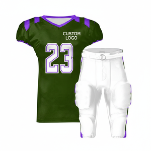 New Design 2026 Professional Custom American Football Uniform Sets High Quality Anti Bacterial 100% Polyester Unisex Uniform - Product Image 2