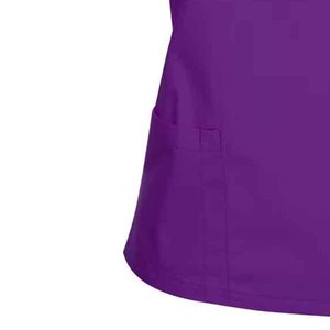 Unisex Medical <b>Scrub</b> Uniform Set V Neck Short Sleeve Healthcare Workwear Comfortable <b>Nursing</b> Top and Pants Woven Fabric - Product Image 4