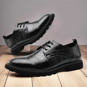 Nueva Llegada, Zapatos de Cuero de Negocios para Hombre, Calzado Otoño Invierno, Nuevo Estilo, Zapatos de Cuero Casuales, Zapatos Negros de Alta Calidad para Hombre - Product Image 1