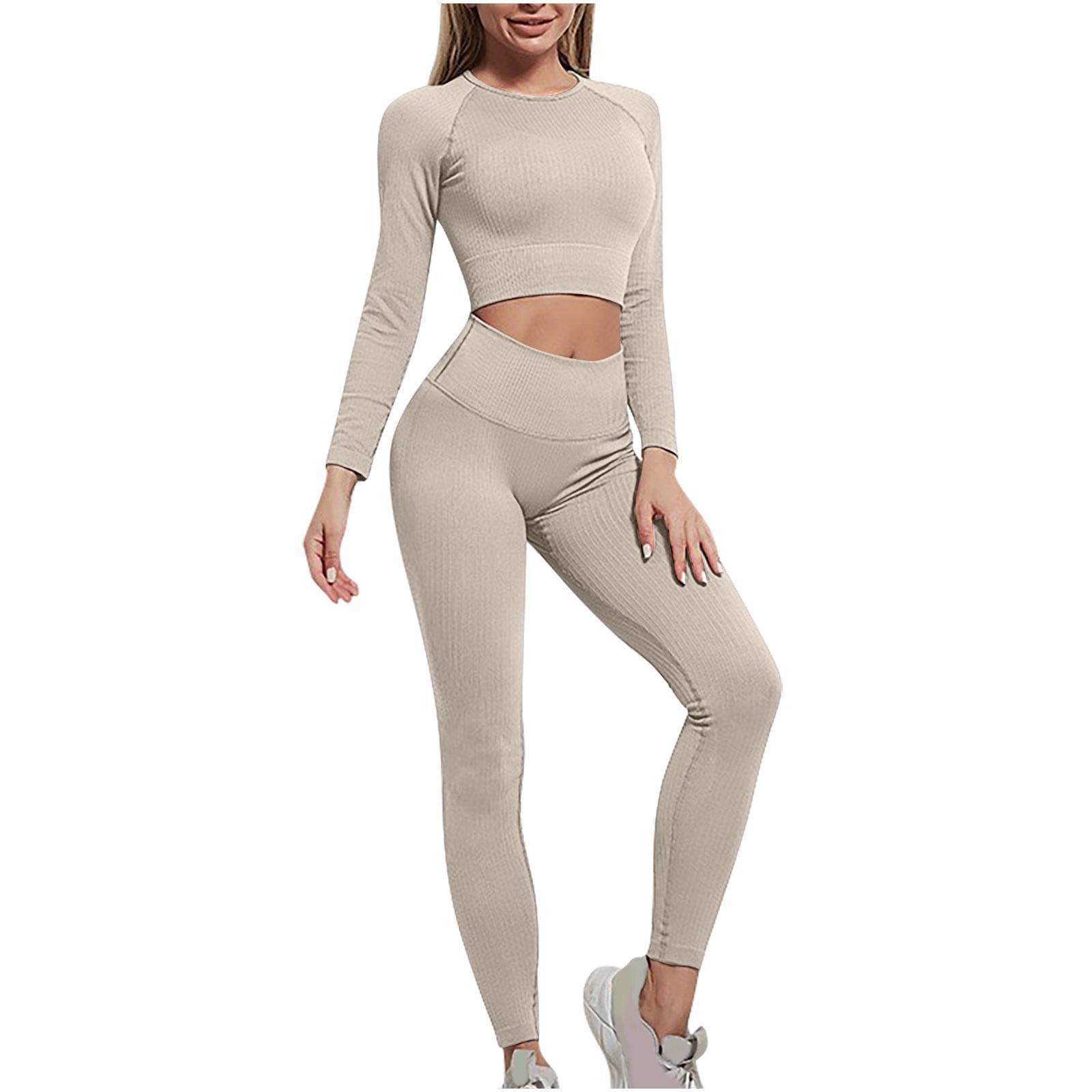 Sports Bra and Leggings Fitness Yoga Set with Sports Bra and High Rise Leggings for Gym Women's Sets