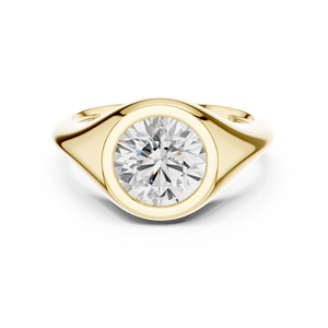 แหวนหมั้นเพชรทรงกลมคลาสสิก 14K ทองคำขาว ประดับเพชร VS1 E 2 กะรัต เพชรเลี้ยงในห้องปฏิบัติการ รับรองโดย IGI สำหรับงานแต่งงานและวันครบรอบ - Product Image 1