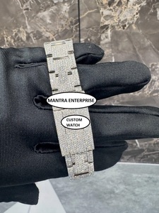 Reloj de Lujo Deportivo con Diamantes Incrustados, Claridad VVS1, con Moissanita, Analógico, para Hombre y Mujer, Exportación a India - Product Image 3