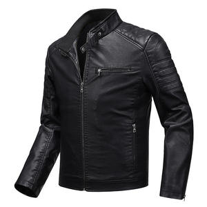 <b>Men's</b> <b>Leather</b> <b>Jacket</b> Winter New Fashion Waterproof Breathable High Quality Customizable <b>Leather</b> <b>Jacket</b> For <b>Man</b> - Product Image 6