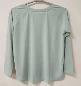 Camiseta de Mujer, Corte Regular, Manga Raglán, Estampado de Letras, Cuello Redondo, Sin Mangas, Tela de Malla, Spandex, Ropa Casual, Transpirable, Primavera - Product Image 2