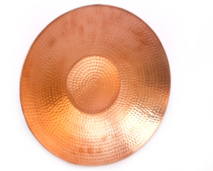Plat de service en cuivre martelé, plateau décoratif en métal pour fruits, idéal pour table à manger, maison, cuisine, restaurant, centre de table - Product Image 4