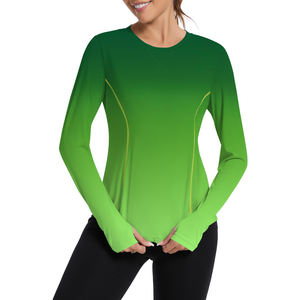 เสื้อคอกลม แขนยาว ผ้าสแปนเด็กซ์/โพลีเอสเตอร์ ยืดได้ ใส่ได้ทั้งชายหญิง พิมพ์ลายแบบรีดร้อน ยูนิเซ็กซ์ - Product Image 1