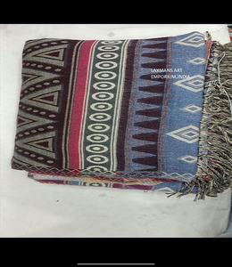 Écharpes/châles tendance en acrylique et soie imprimées aux couleurs mélangées style aztèque pour femmes LAXMANS 100x200cm longues - Product Image 2