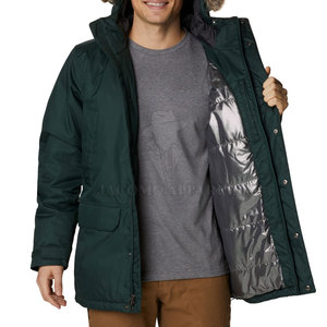 Winter Hooded <b>Men</b> Parka <b>Jacket</b> With Fur Trim Adjustable Drawstring Waist And <b>Warm</b> Inner Lining For Outdoor Use - Product Image 4