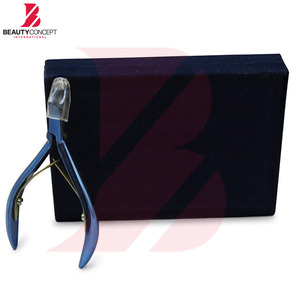Cortacutículas Azul y Dorado, Servicio OEM ODM, Cortacutículas de Acero Inoxidable de Alta Precisión, Herramientas Profesionales de Manicura y Pedicura - Product Image 3