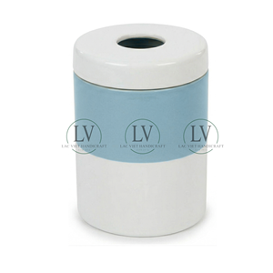 Unique Design Spun Bamboo Waste <b>Bin</b> With <b>Lid</b>, Office Desktop Paper <b>Bin</b>, Small Bamboo Trash <b>Bin</b> Mixed Glossy Paint From Vietnam - Product Image 6
