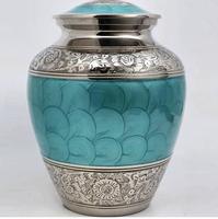 Guci Peringatan Kuningan Buatan Tangan untuk Abu Jenazah Manusia & Hewan Peliharaan Ukuran Dewasa Desain Modern Mewah Kapasitas 3-4L