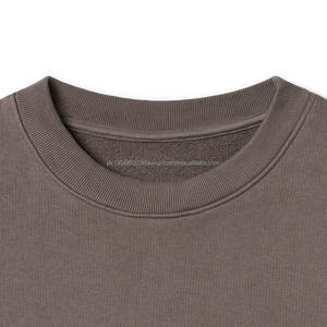 Sweats en éponge française 100% coton de haute qualité sweat à col rond blanc impression sweat-shirt pour hommes - Product Image 3