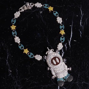 Collar de Plata de Ley 925 con Diamantes de Moissanita VVS, Joyería Hip Hop Personalizada de Alta Calidad, Estilo Rapper - Product Image 3