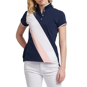 เสื้อยืดผู้หญิงคุณภาพเยี่ยม ผลิตโดยโรงงานแฟชั่น OEM สีสันสดใส เสื้อโปโลผู้หญิง ดีไซน์ล่าสุด - Product Image 6
