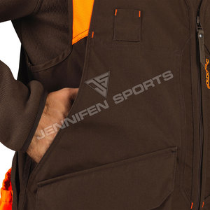 New Casual Outdoor Hunting Sports Coats Zip Pocket <b>Vest</b> 100% Waterproof Cotton Canvas <b>Utility</b> Gilet Men's Cowhide <b>Vests</b> & Waist - Product Image 2