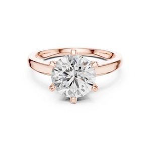 Anillo de Diamantes Redondo Elegante y Sofisticado, Certificado IGI, Piedra Cultivada en Laboratorio, Anillo de Compromiso y Boda, Joyería de Lujo, Compradores Mayoristas, Lujo Premium - Product Image 2