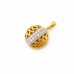 Namivaa Vmg364 Breloques Rondes en Or Jaune 18 carats à Taille Brillante pour Hommes, Bijoux Géométriques Poli Miroir pour Usage Quotidien et Cadeau de Fête - Product Image 3