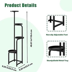 Trusted Manufacturer <b>Classic</b> Iron Planter Stand With Timeless Design For Traditional Homes And Elegant Garden Decoration - Product Image 2