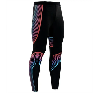 Nouveauté : Leggings de compression personnalisés pour hommes, sublimation MMA BJJ Grappling, coton, fibre de bambou, élastique - Product Image 3